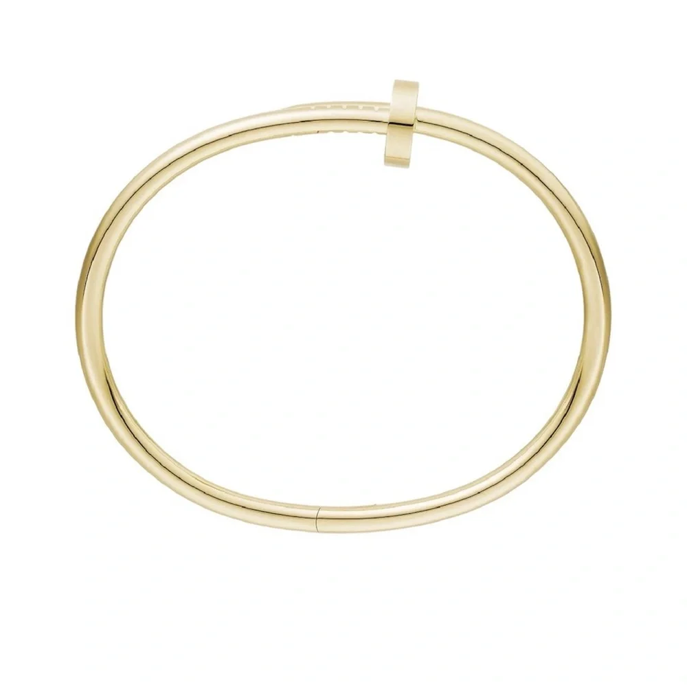 Generic Nail Cuff Bangle Bracelet in Gold
